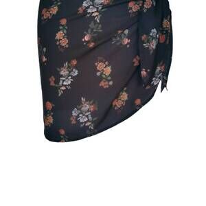 NEW SOAH women's lucy cover up pareo in midnight rose